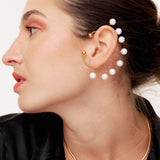Ear Cuff Drosera perlas