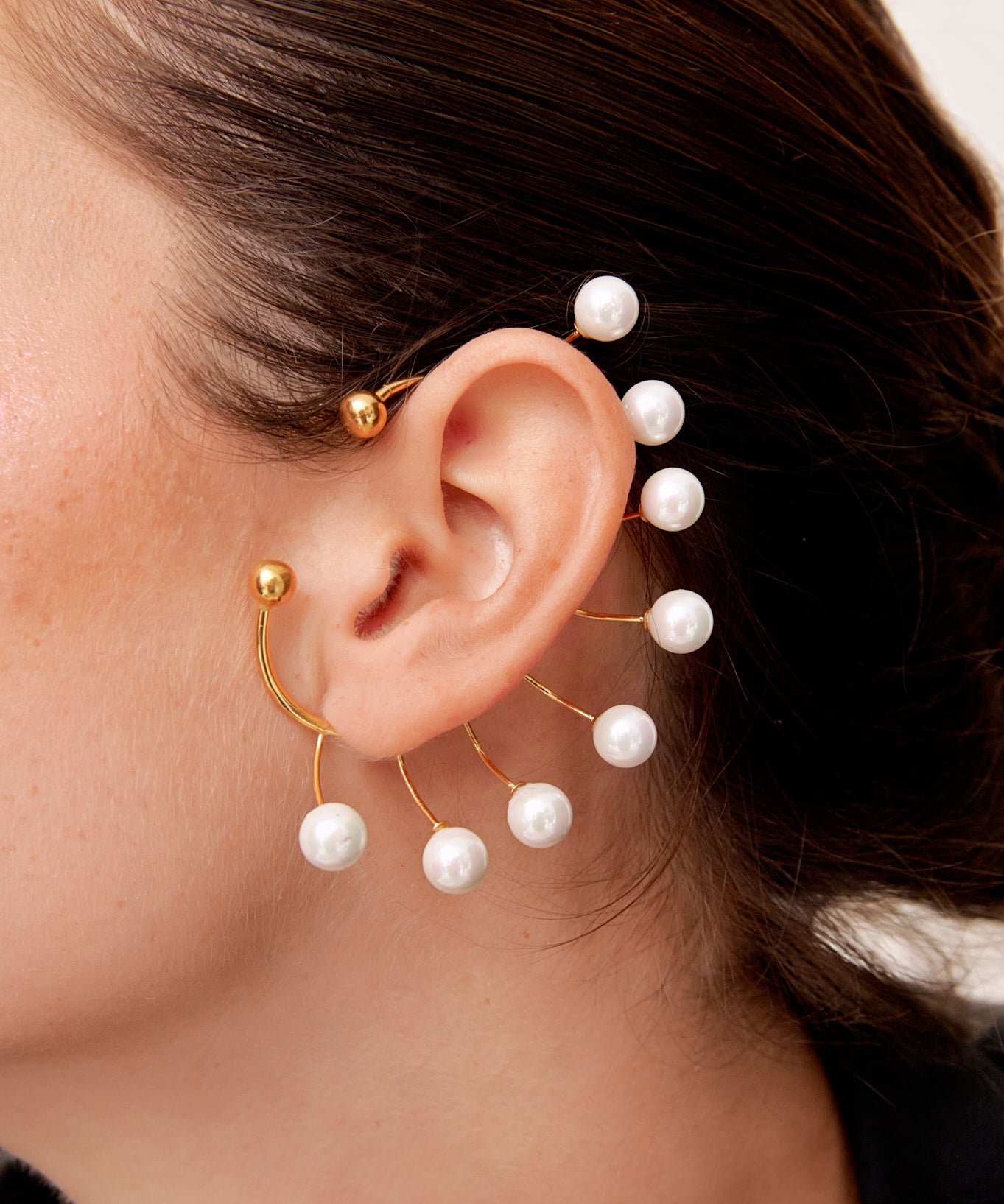 Ear Cuff Drosera perlas
